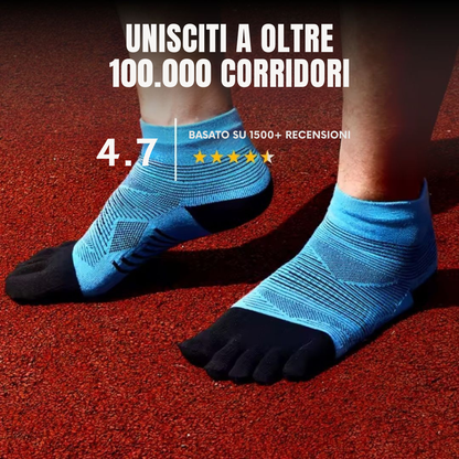 CALZE RUNNING 5 DITA - PER PREVENIRE VESCICHE & SFREGAMENTI